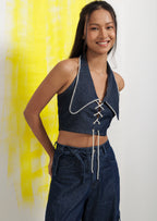 Indigo pearl co-ord set