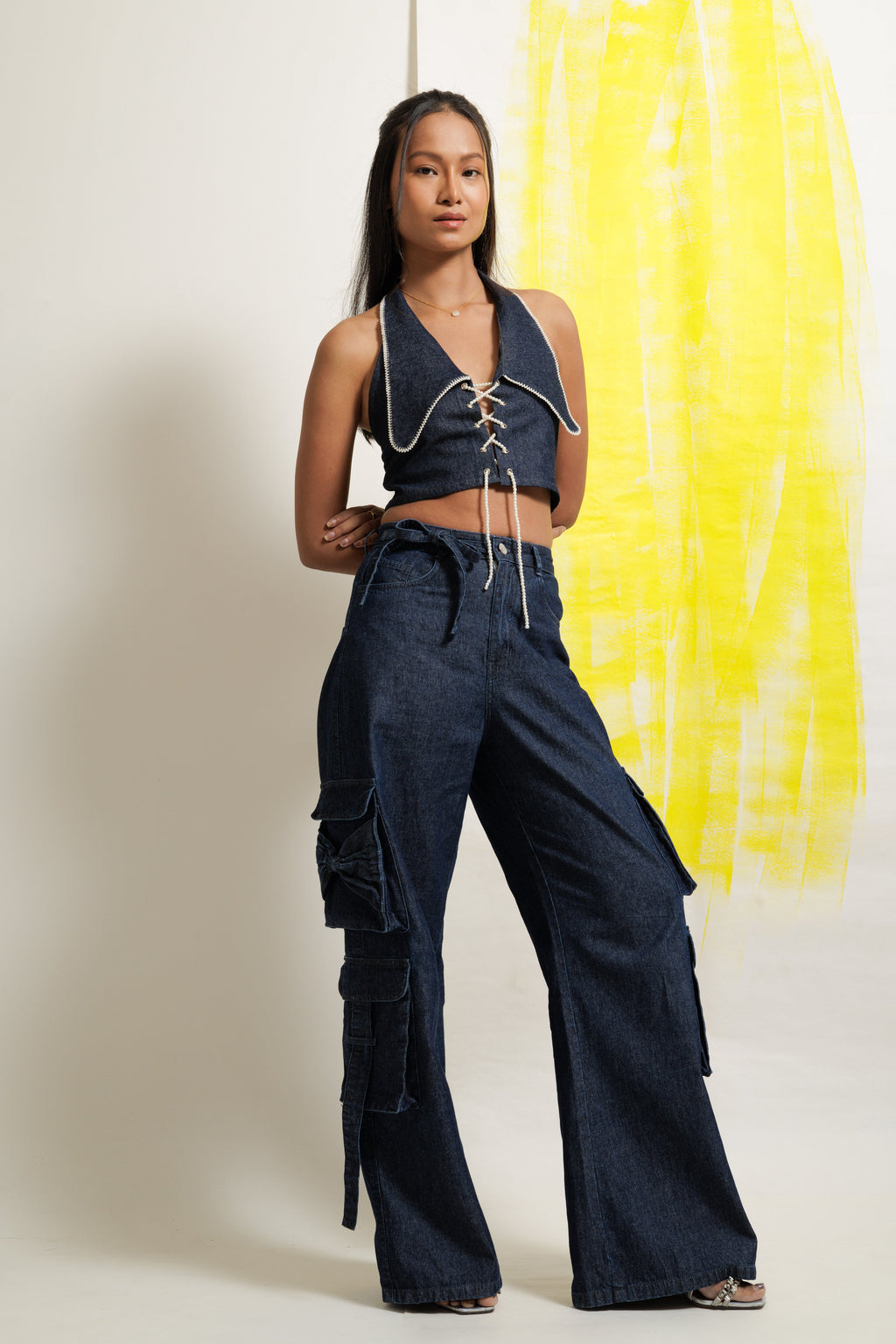 Indigo pearl co-ord set