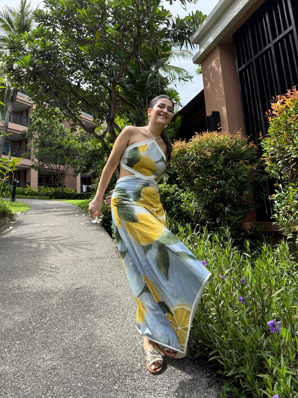 Aaleyah Dress in Limoncello Print