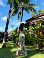 Azzurra Dress in Sorrento Bloom Print (Butter Yellow)