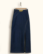 FELLED SEAM TOP & DIAGONAL SLIT SKIRT SET