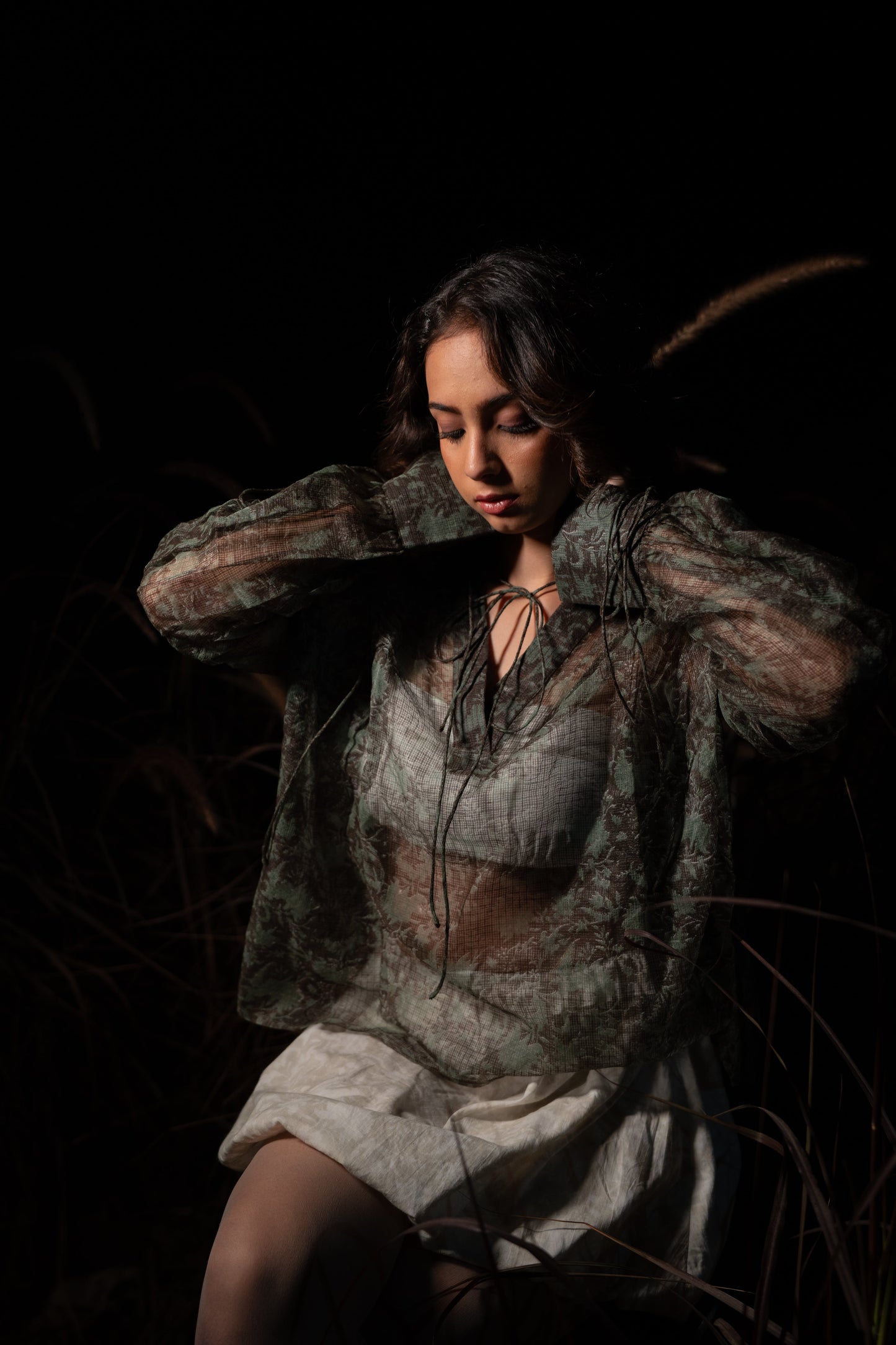 Koi Sheer Top - Green