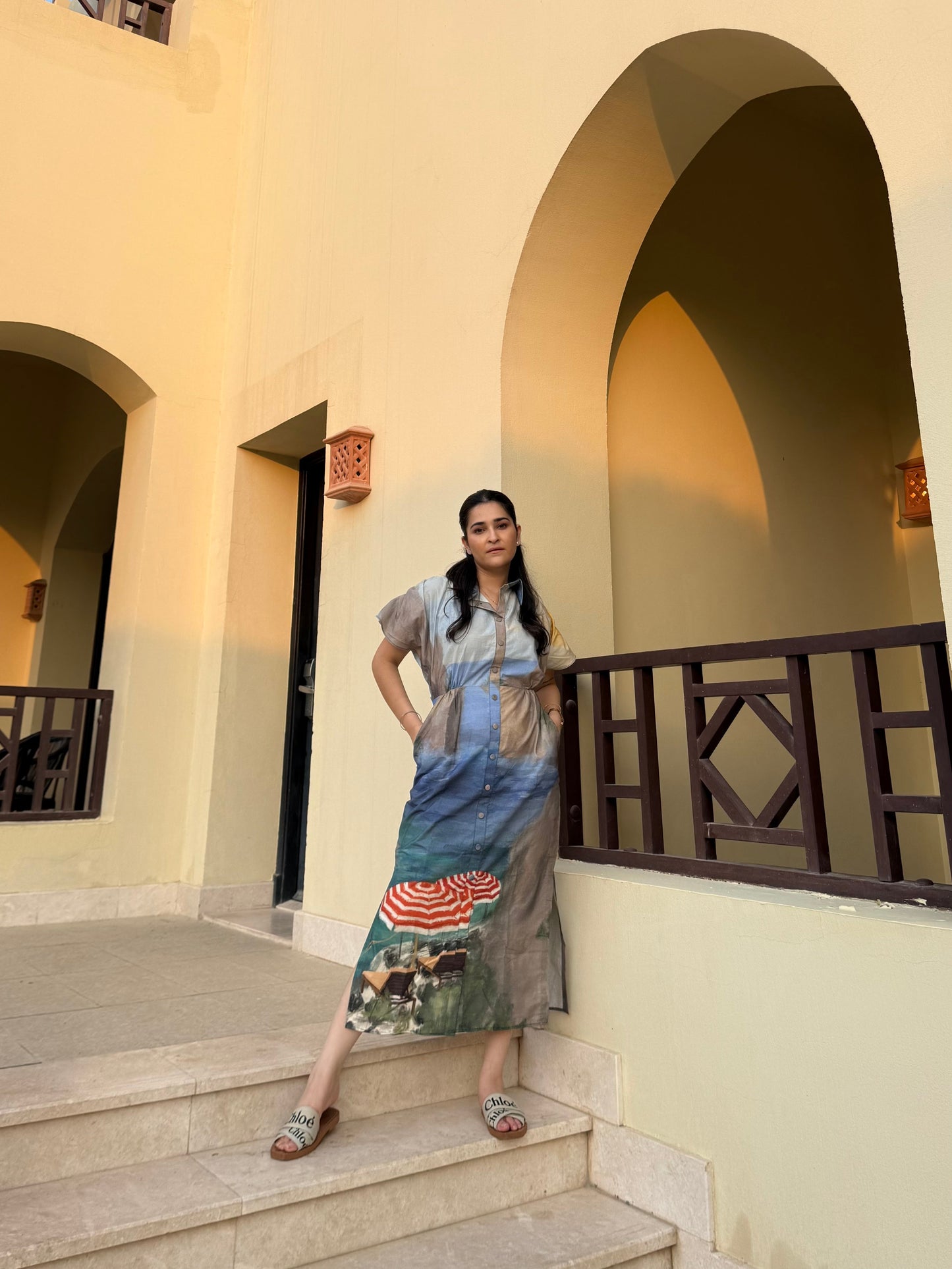 Alessia Dress in Capri Coast Print