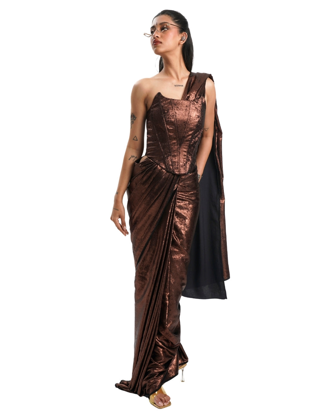 COPPER SHIMMER SAREE