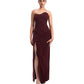 CURVE SKIRT- MERLOT