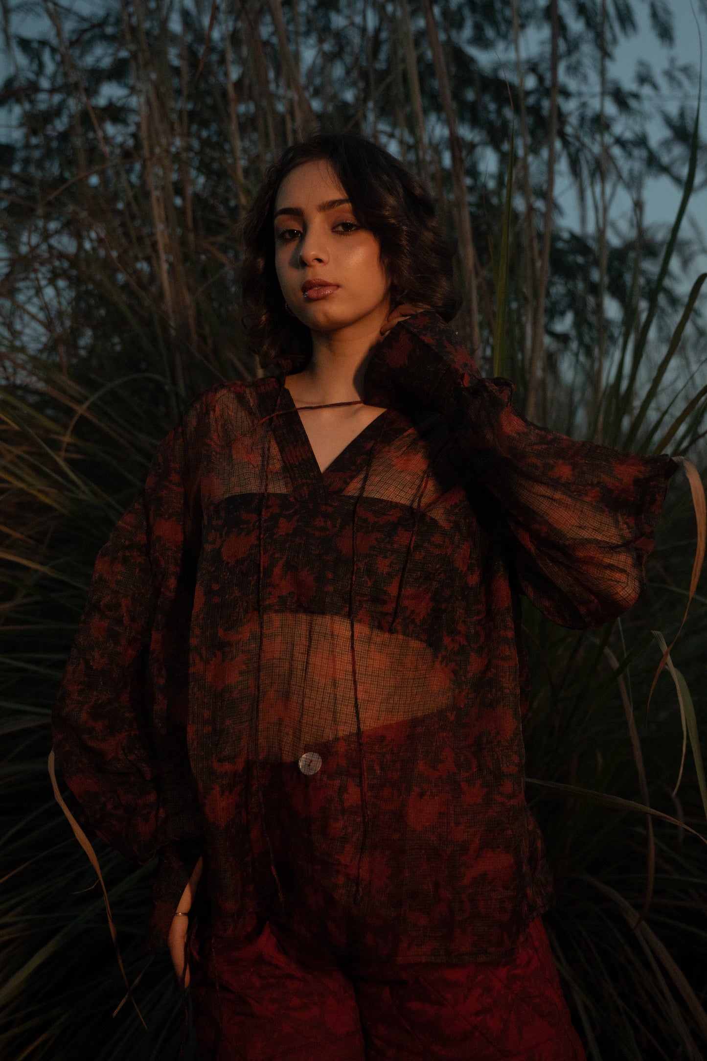 Koi Sheer Top - Black