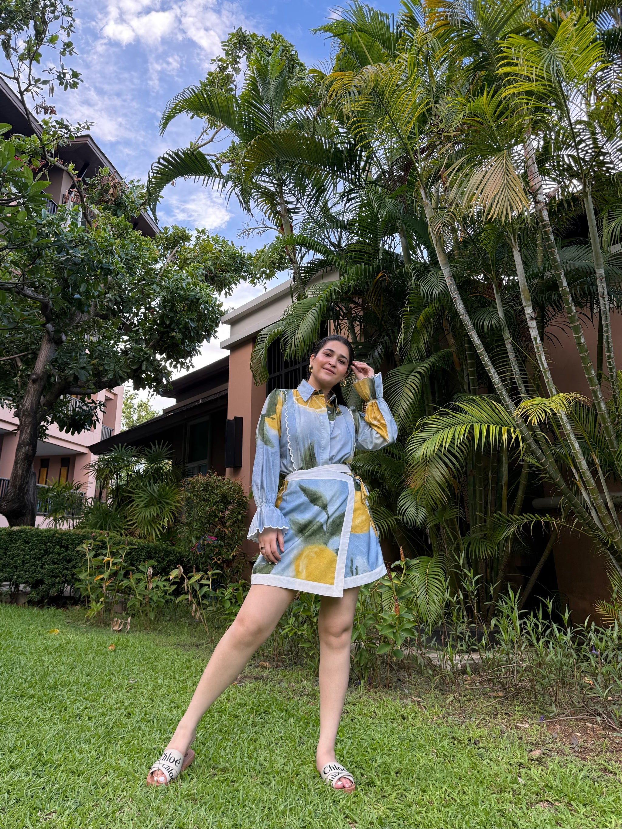 Sahara Set in Limoncello Print