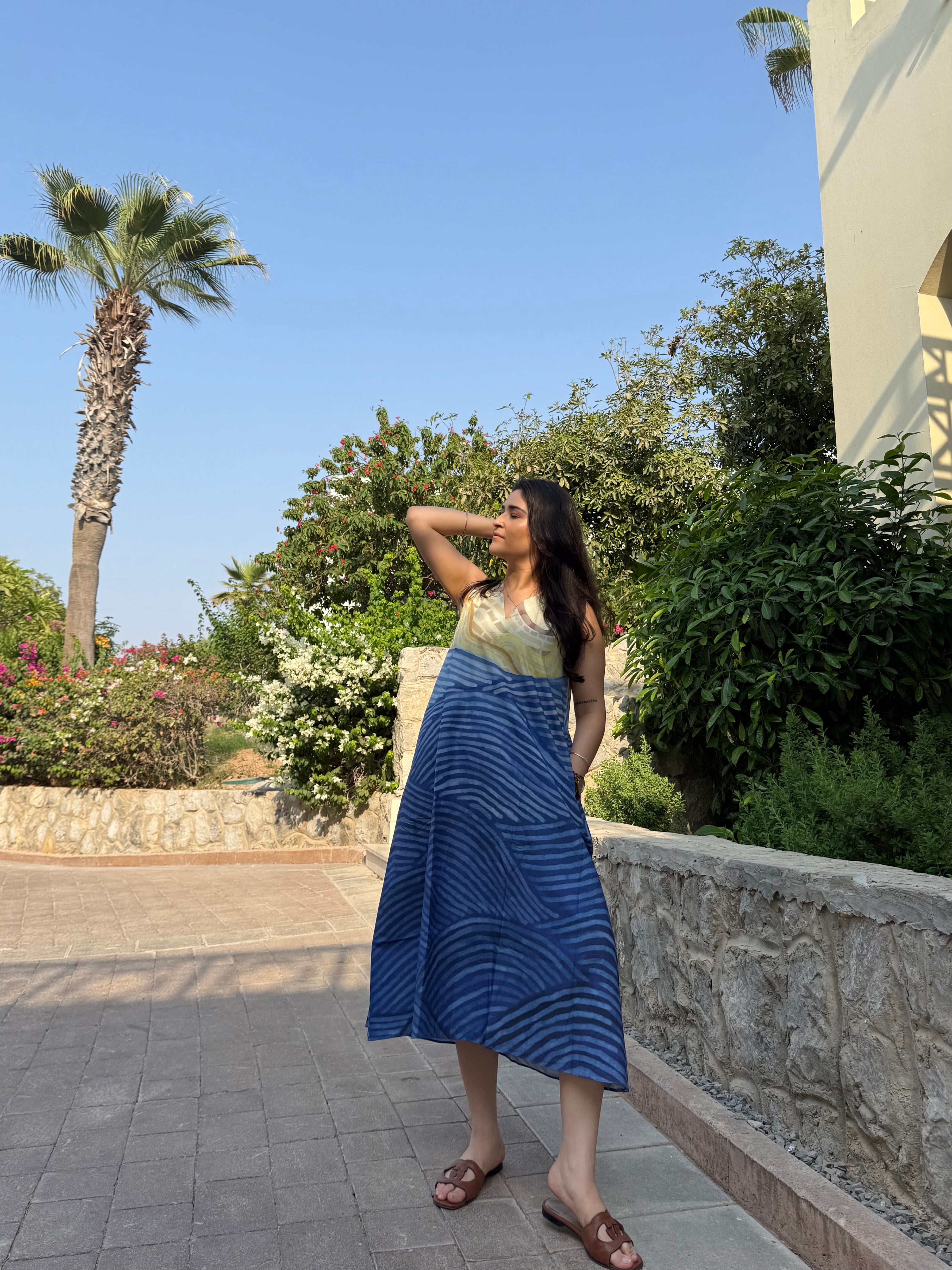 Hibiscus Dress in Gelato Dreams Print