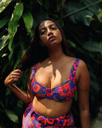 Oriental Poppy Wired Bikini Top