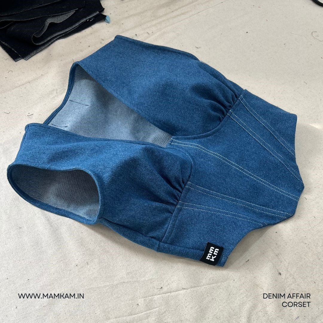 Affair Corset - Denim Blue