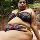 Royal Poinciana Ring Bikini Top with Removable Halter String