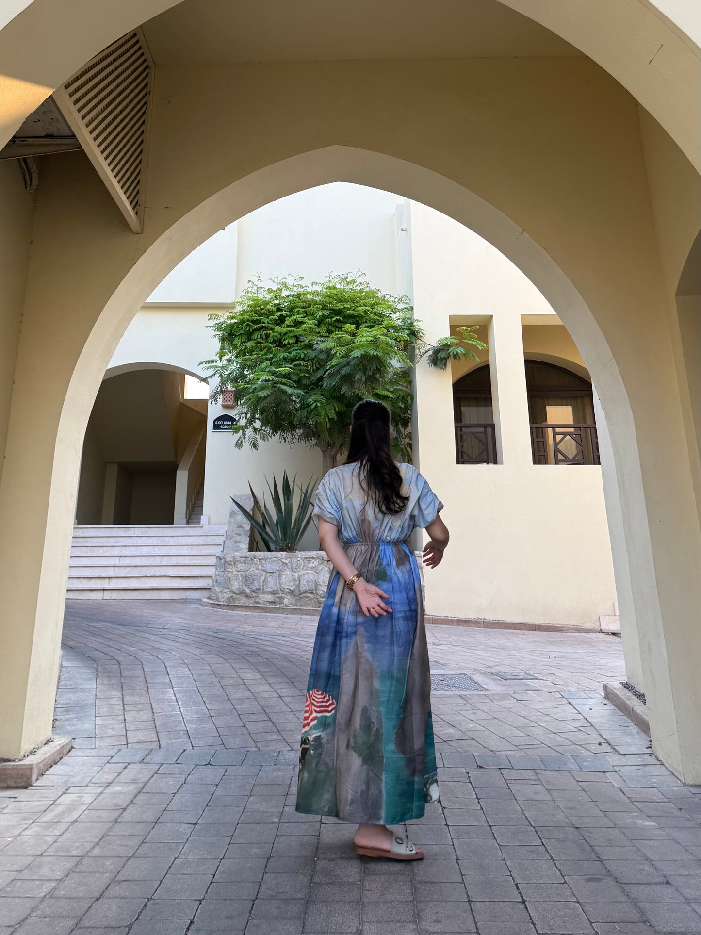 Nirvana Dress in Capri Coast Print