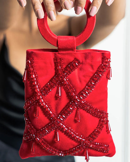 Madonna Red Luminaire Bag