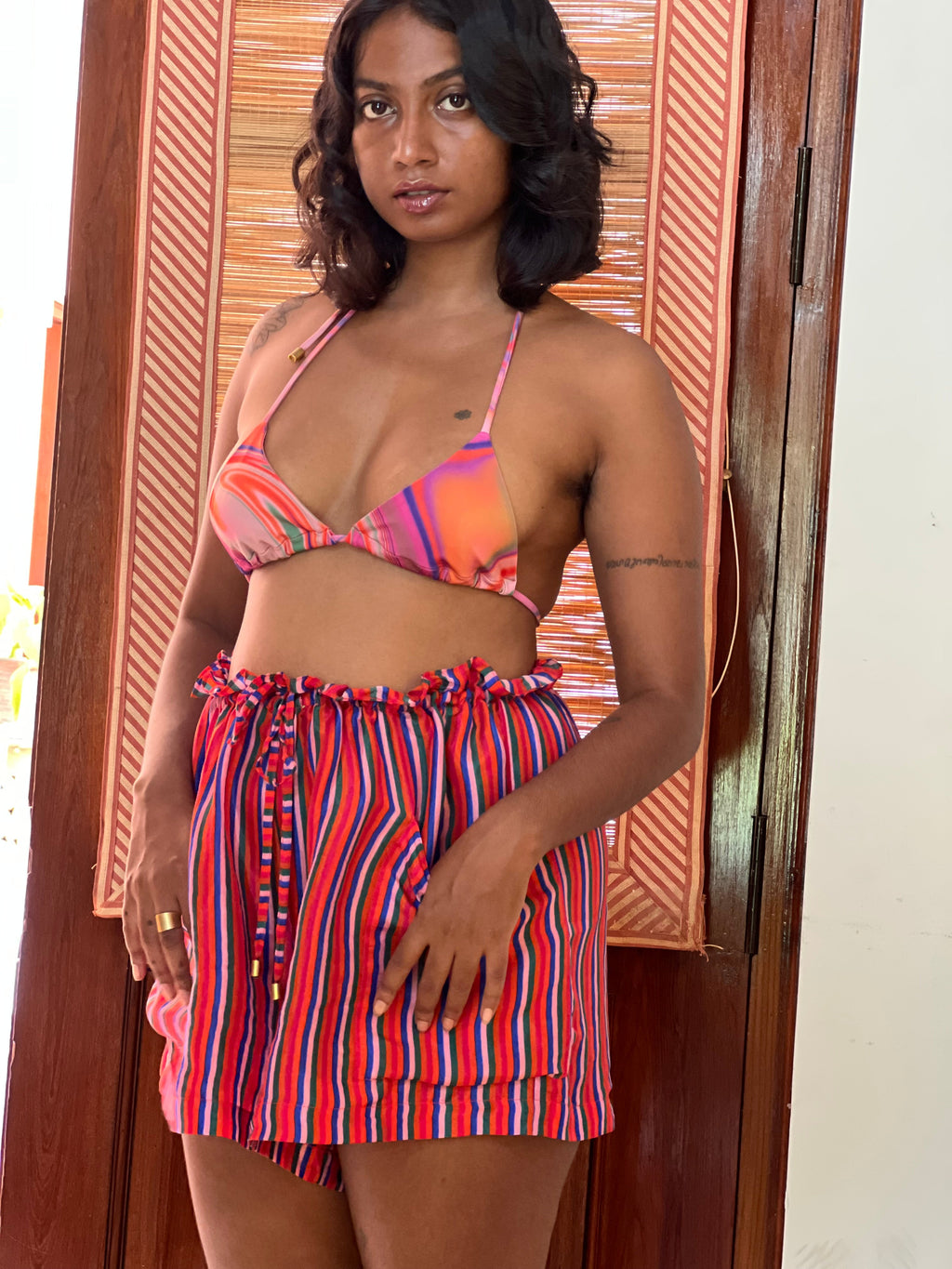 String Bikini Top - Candy Wave