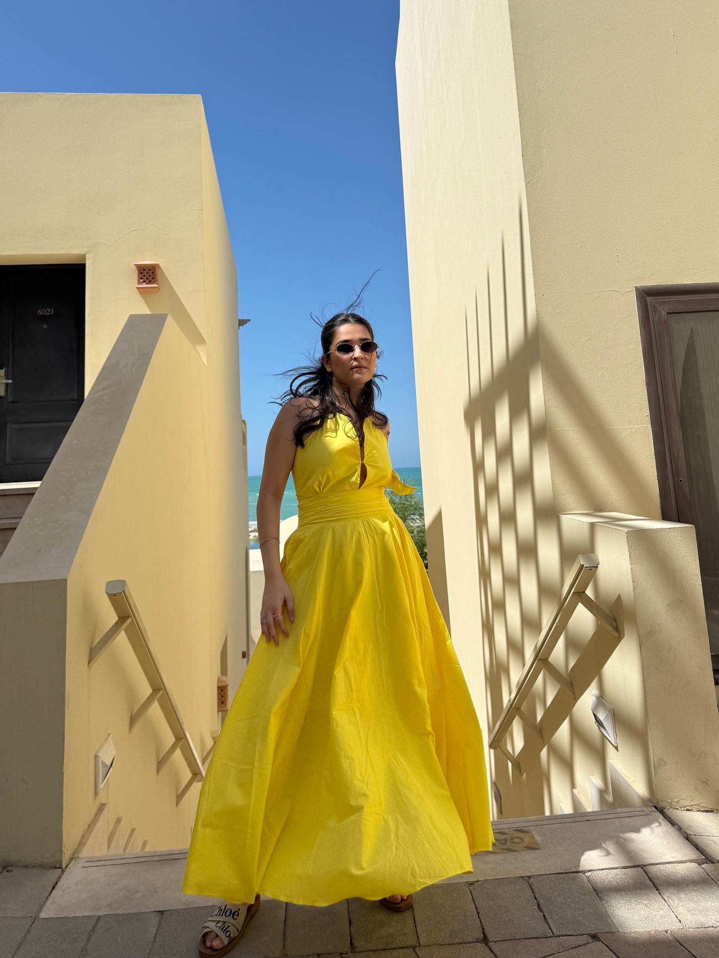 Selvara Dress in Sunshine Yellow