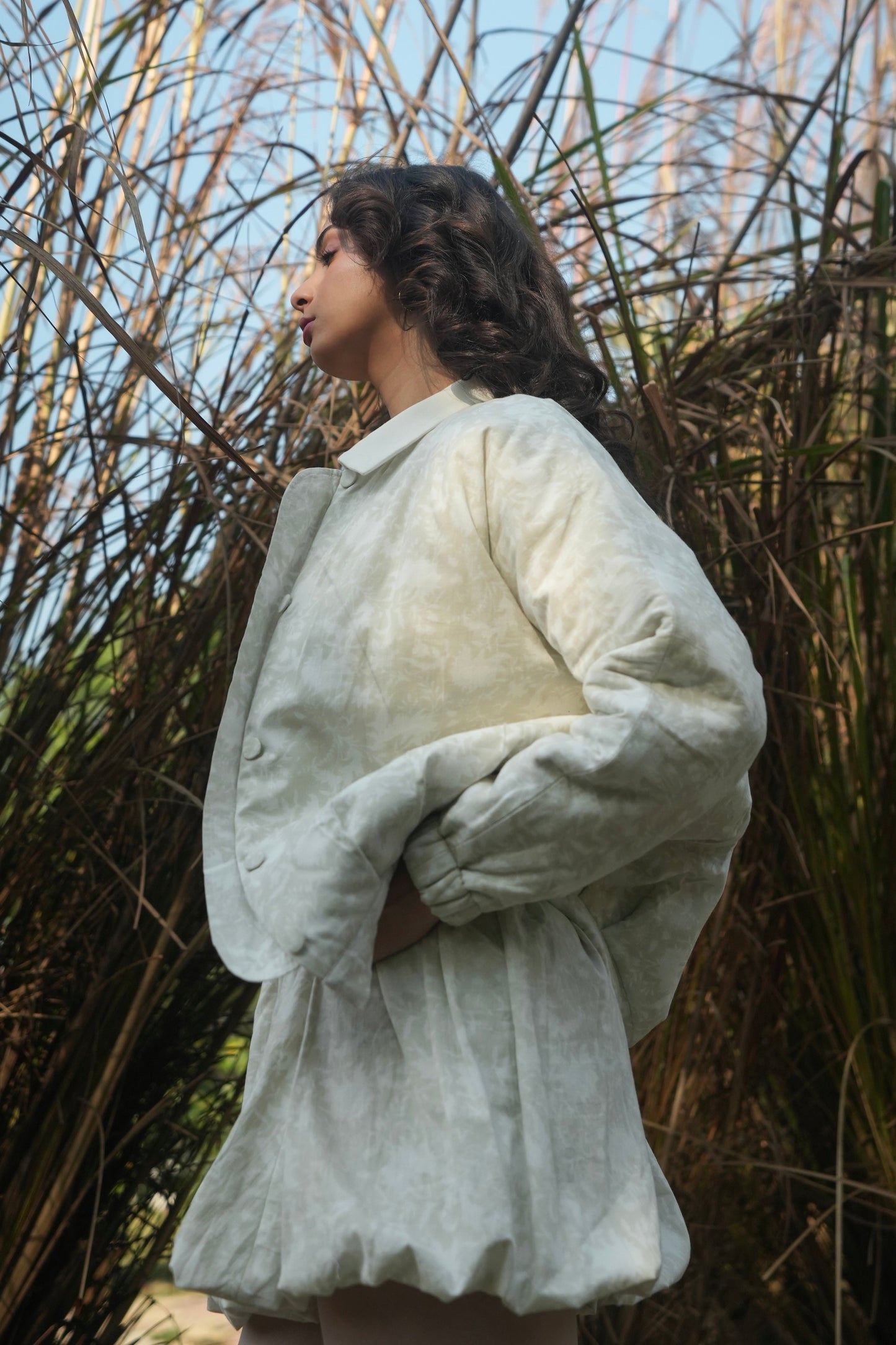 Plume Balloon Skirt - Ivory