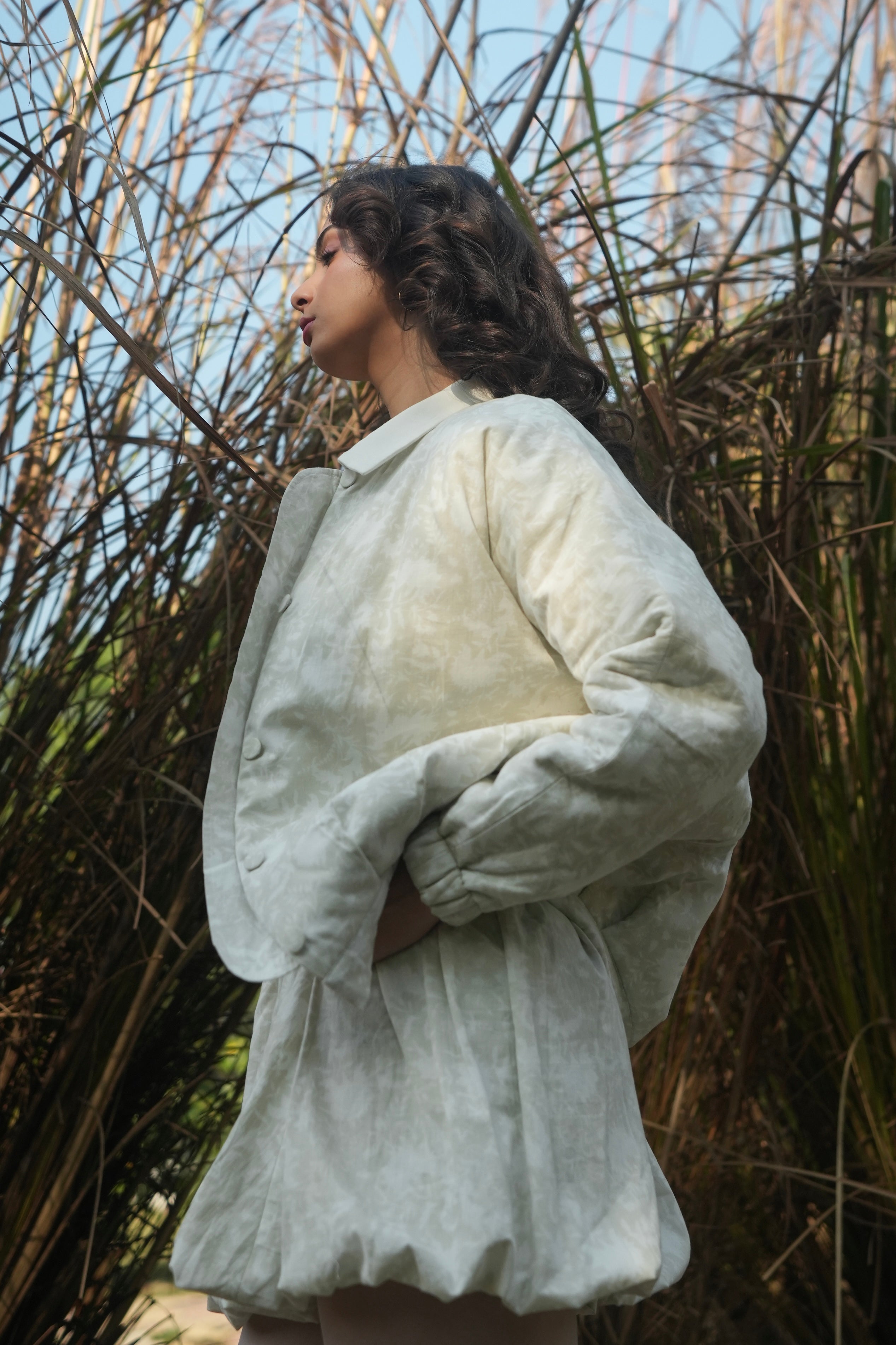 Plume Balloon Skirt - Ivory