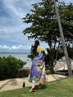 Dora Dress in Coastal Serenade Print