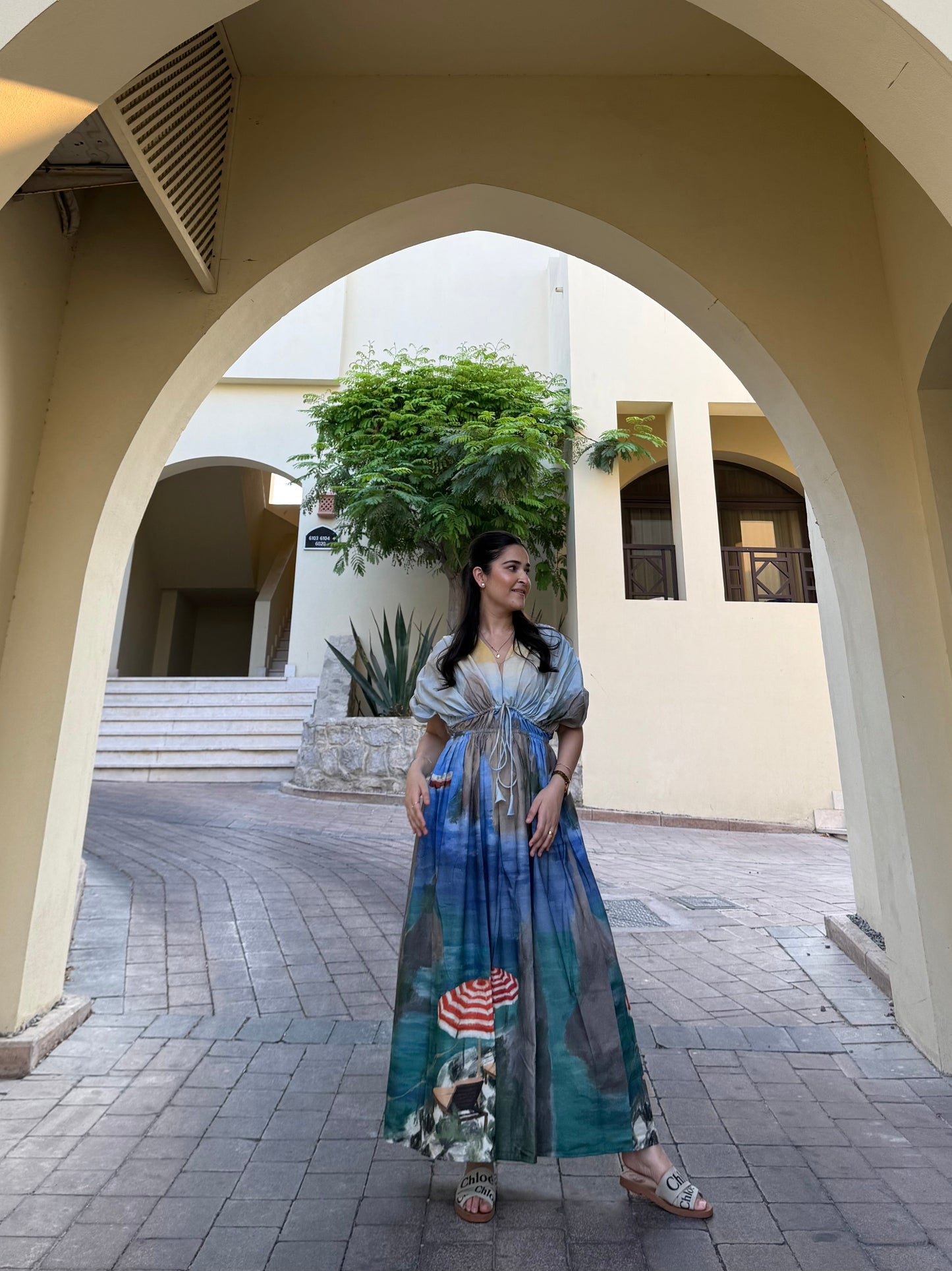 Nirvana Dress in Capri Coast Print