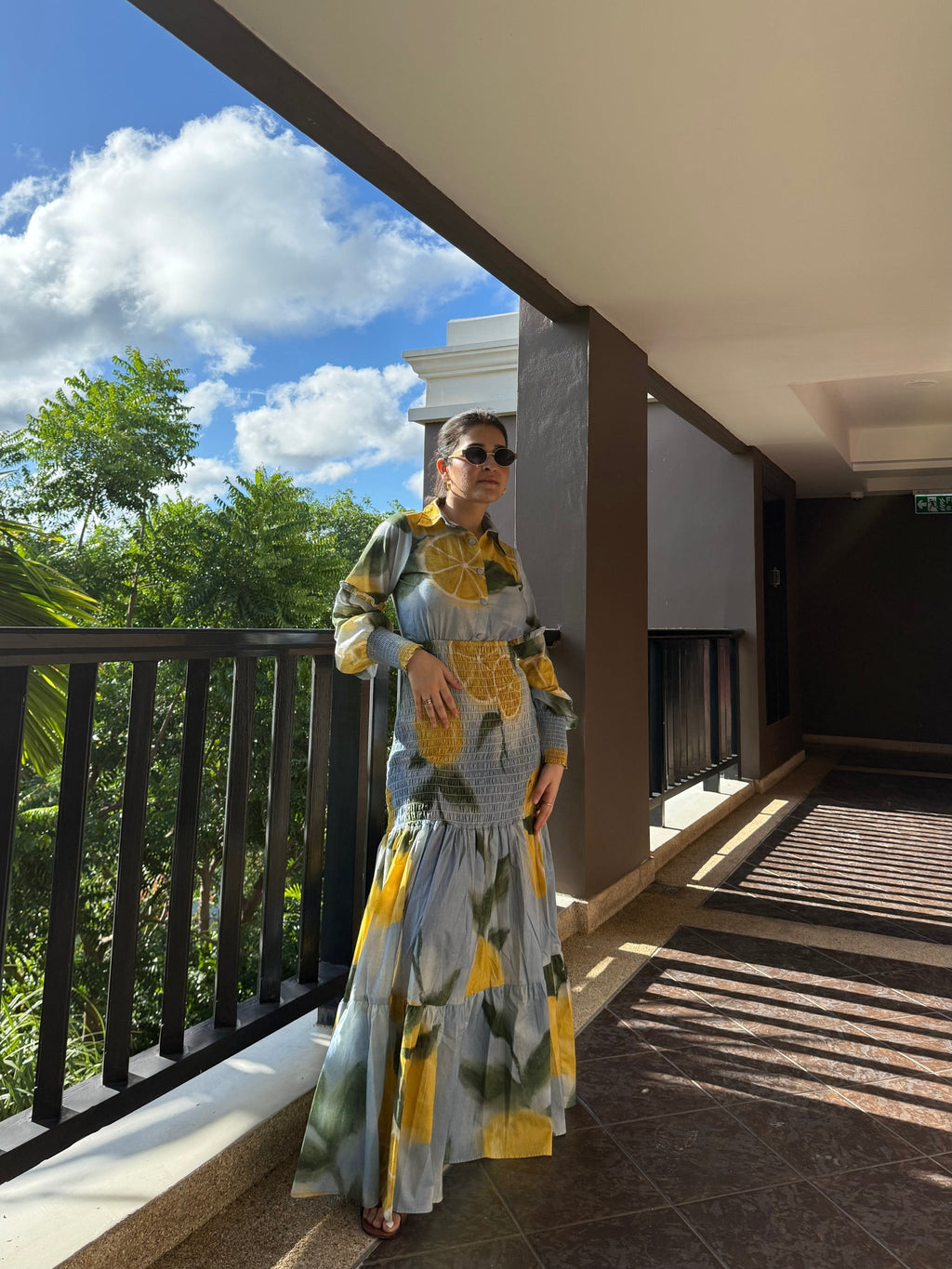 Azzurra Dress in Limoncello Print