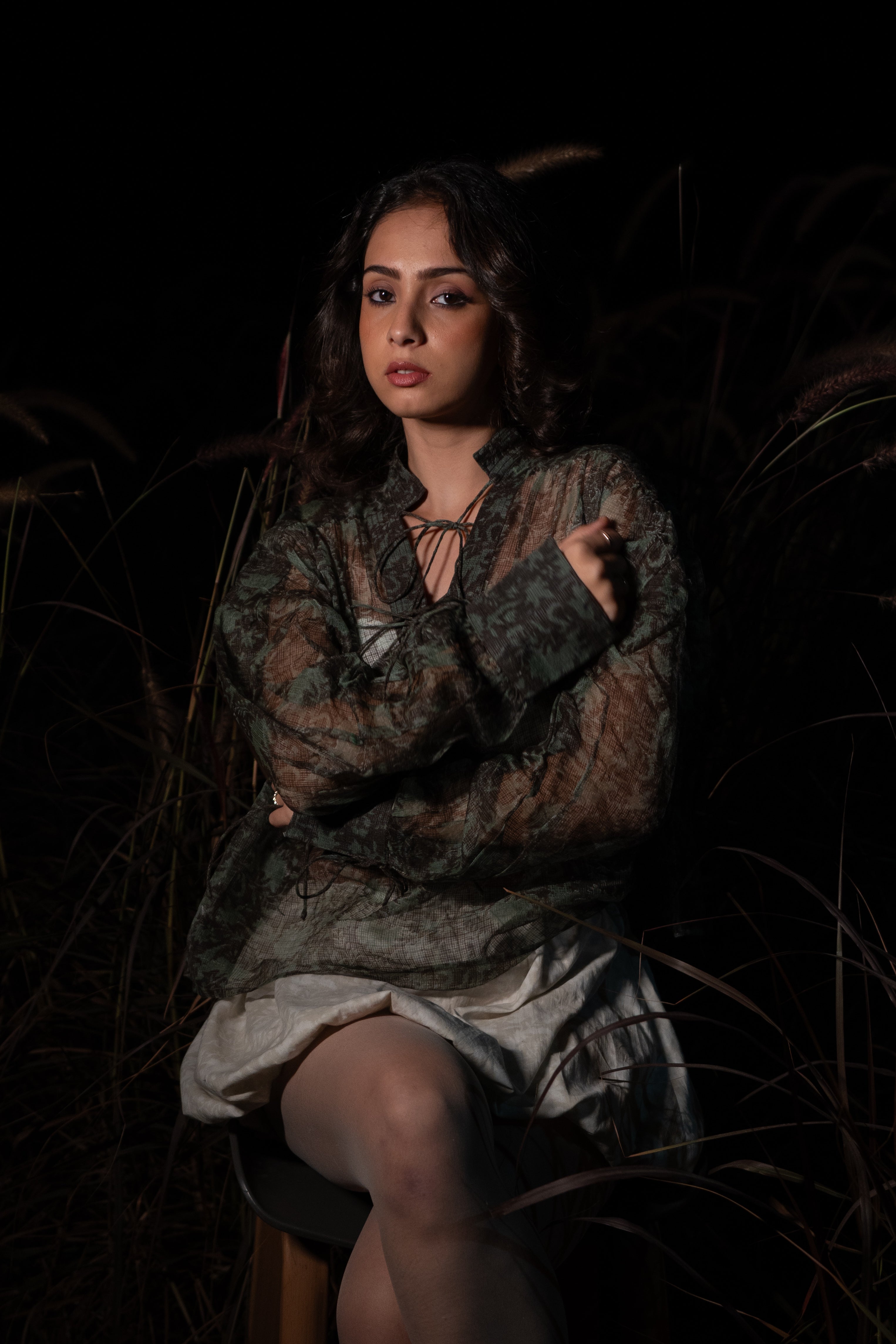 Koi Sheer Top - Green