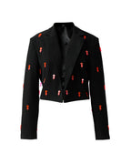 Red Jellyfish Unisex Blazer and Pants Set
