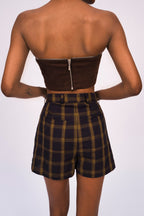 Zipper Detail Bustier