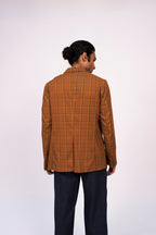 Brown Check Blazer