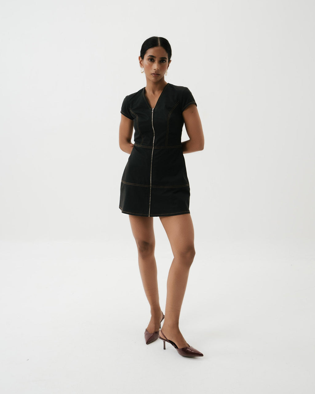 PANELED MINI DRESS