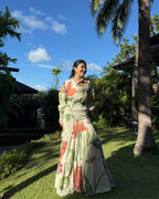 Azzurra Dress in Sorrento Bloom Print (Butter Yellow)