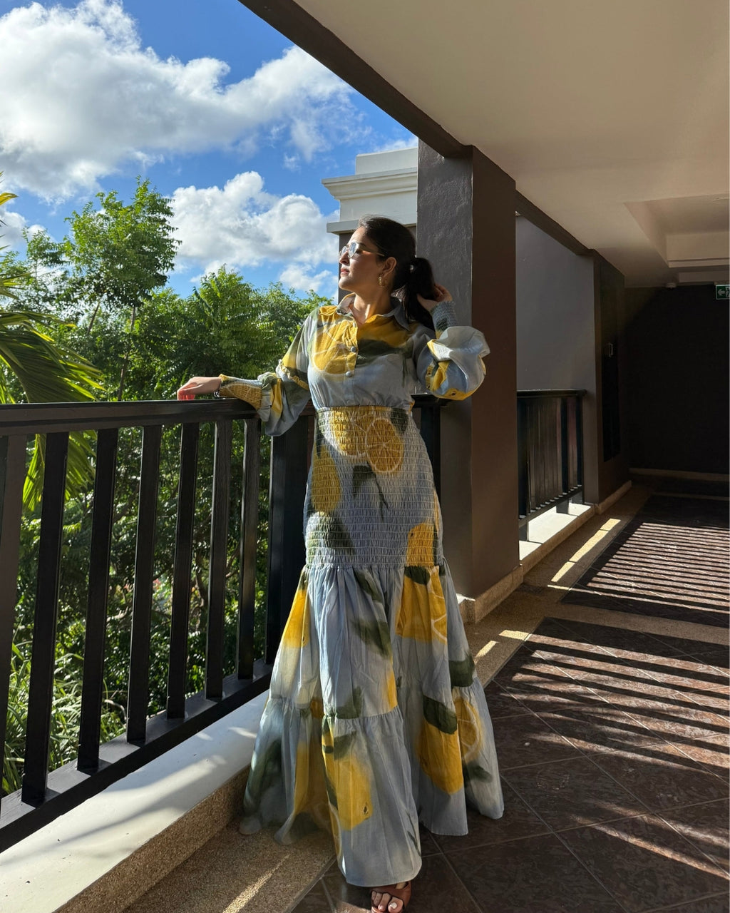 Azzurra Dress in Limoncello Print