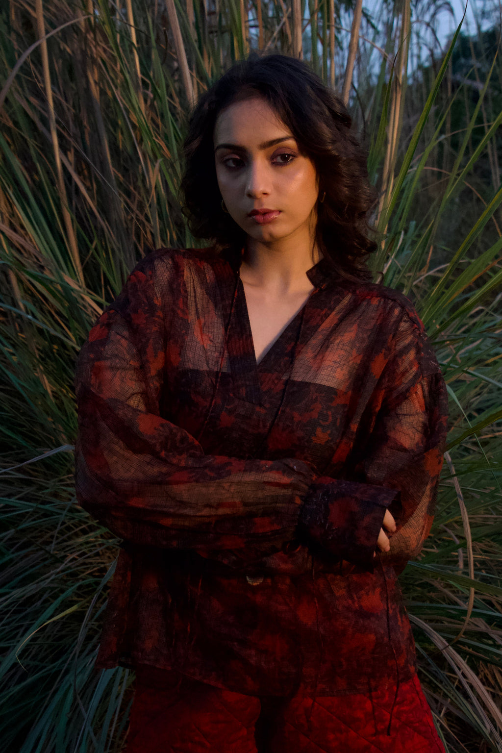 Koi Sheer Top - Black