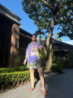 Sundown Dress in Coastal Serenade Print