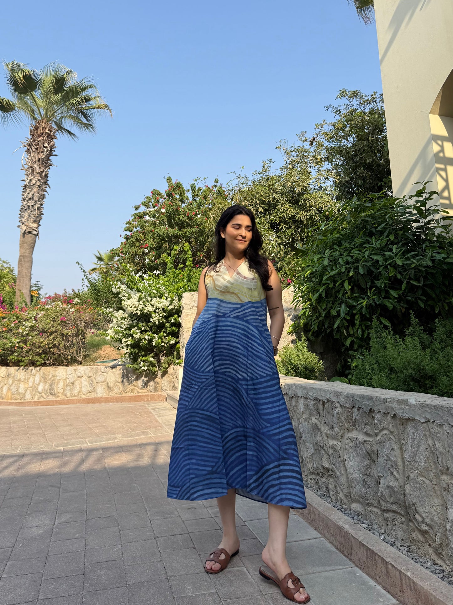 Hibiscus Dress in Gelato Dreams Print