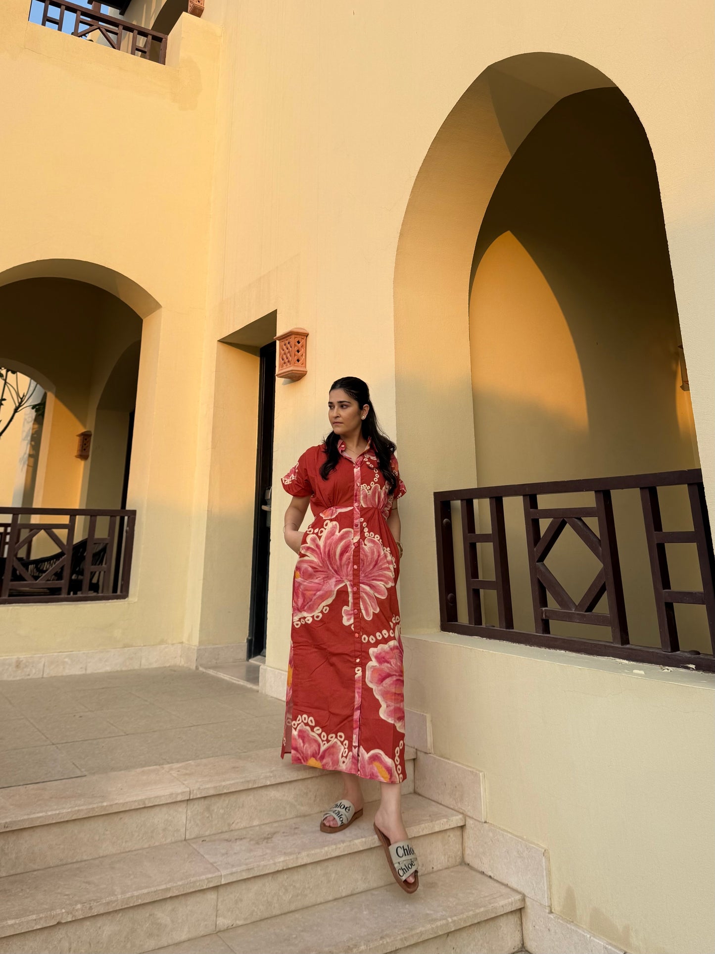 Alessia Dress in Bubbly Spritz Print