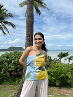 Aria Top in Limoncello Print