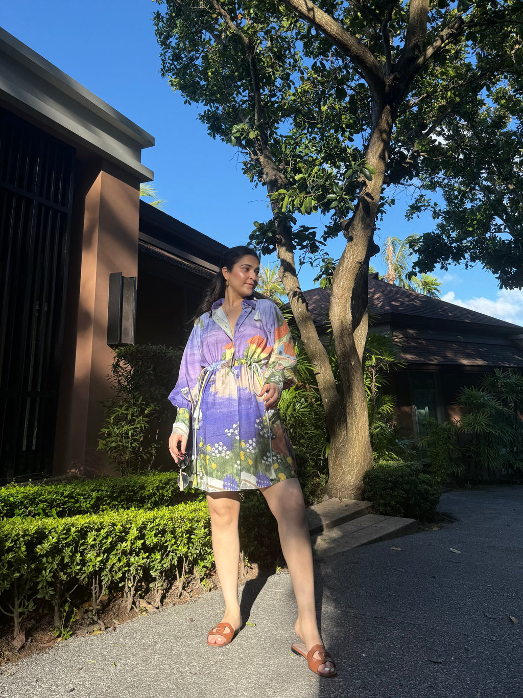 Sundown Dress in Coastal Serenade Print