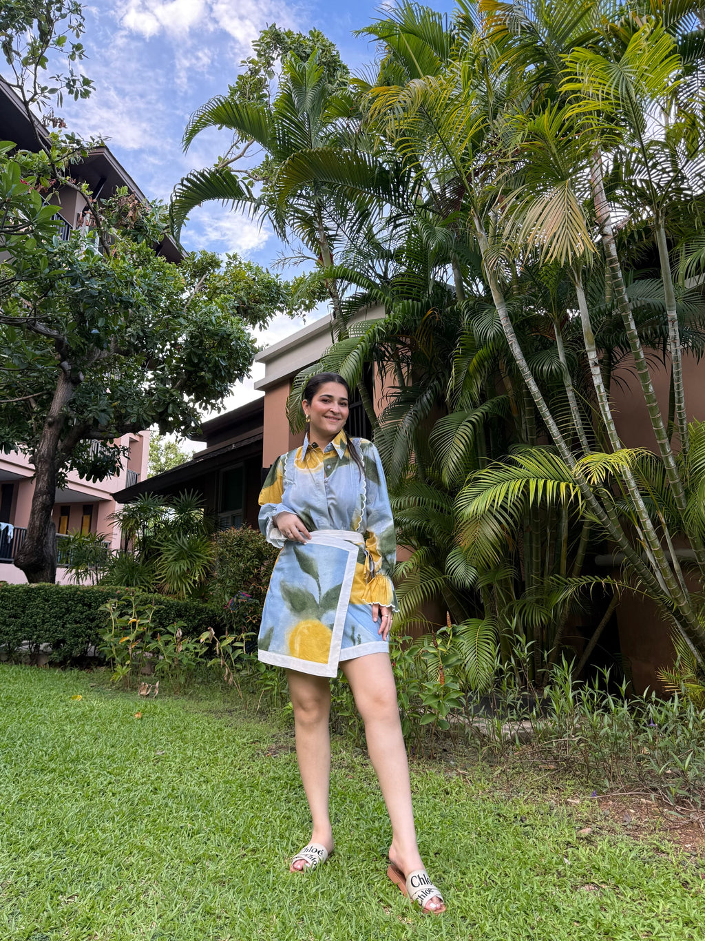 Sahara Set in Limoncello Print