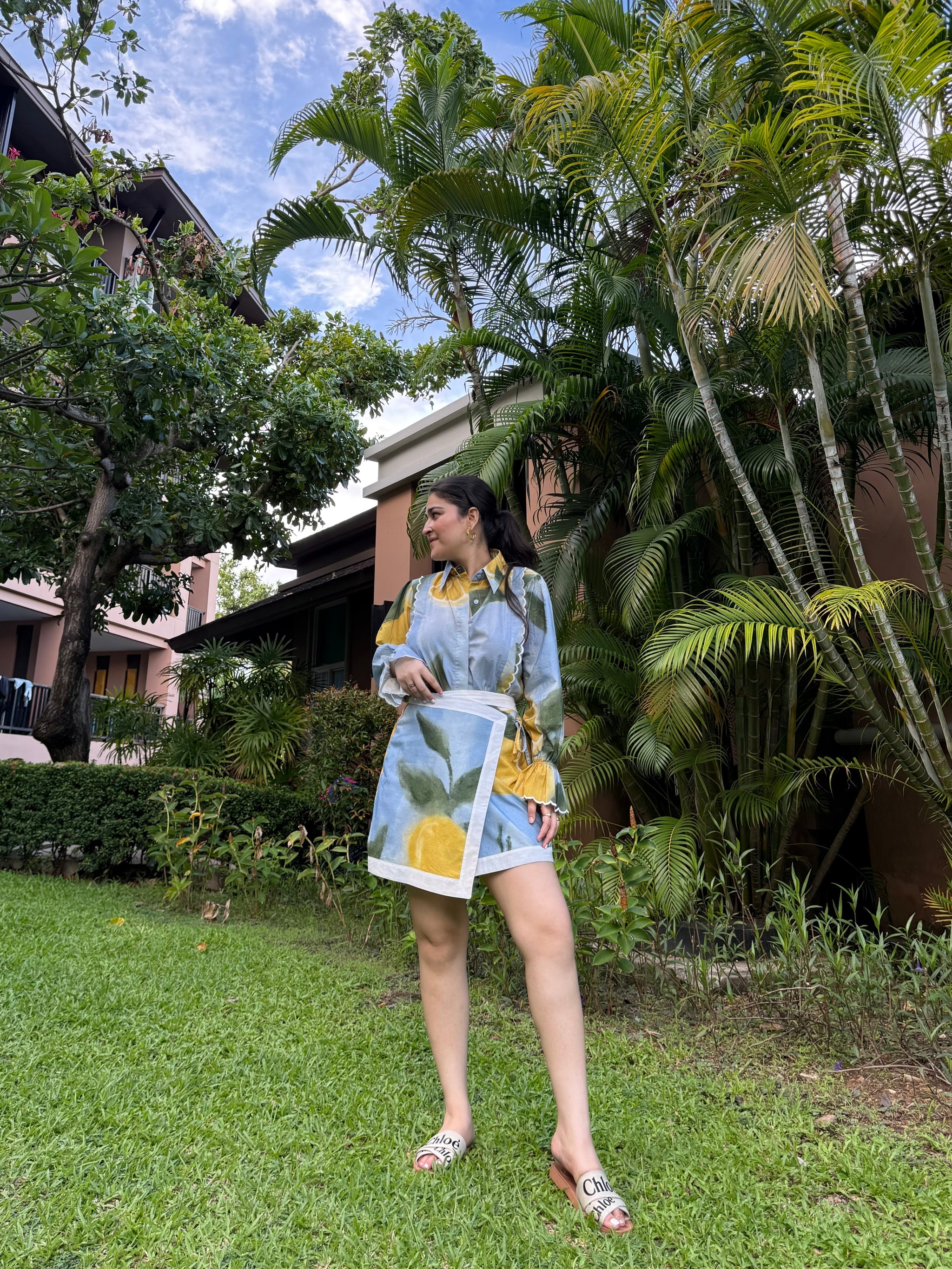 Sahara Set in Limoncello Print