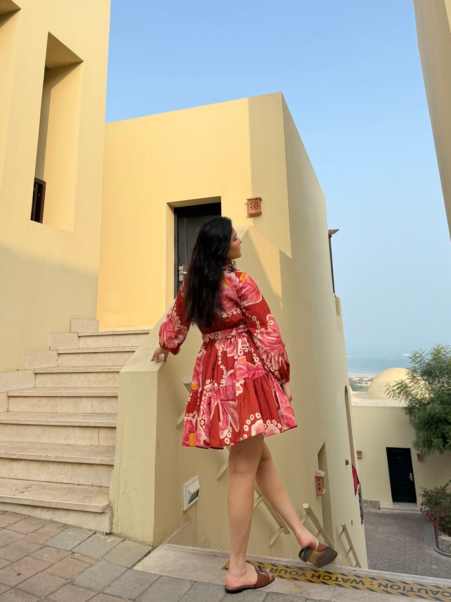 Rosabella Dress in Bubbly Spritz Print