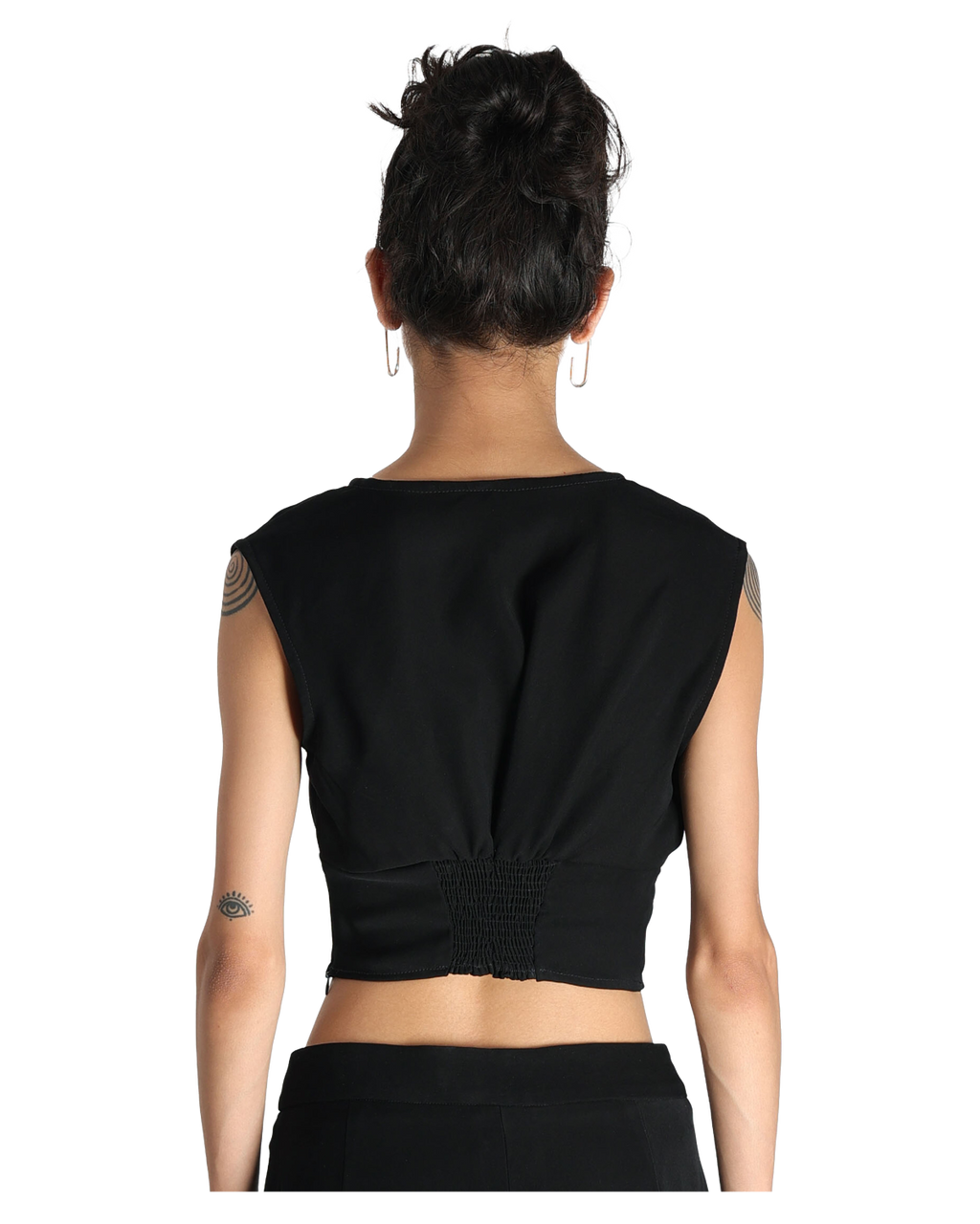 Affair Corset With High Waisted Pants - Black
