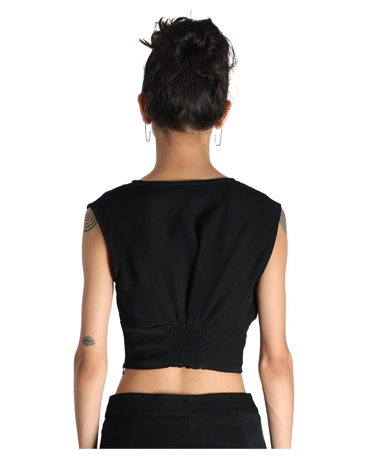 Affair Corset With High Waisted Pants - Black