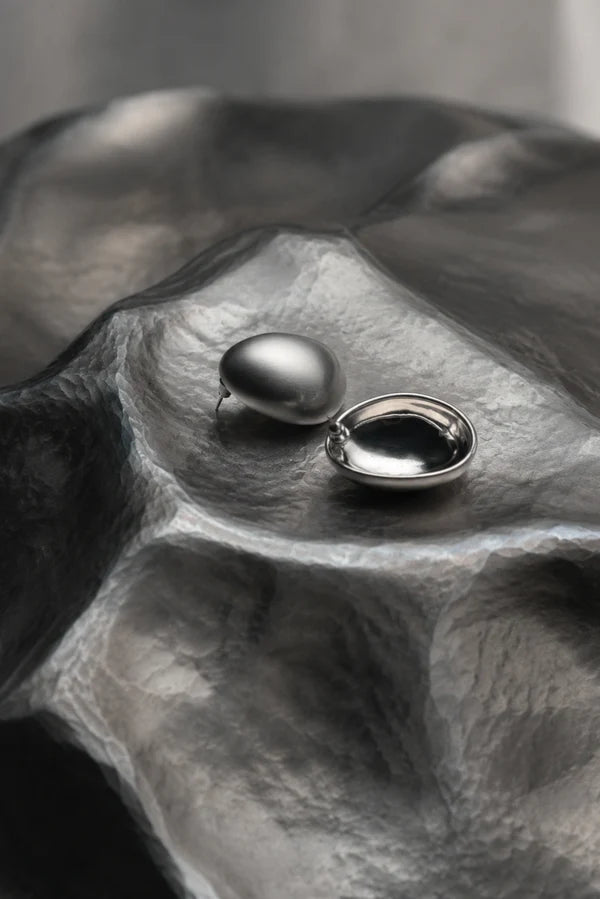 Button earring