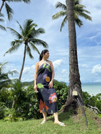 Celia Dress in Sorrento Bloom (Endless Blue)