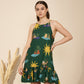 Ember Dress in Hidden Spring Print (Green)