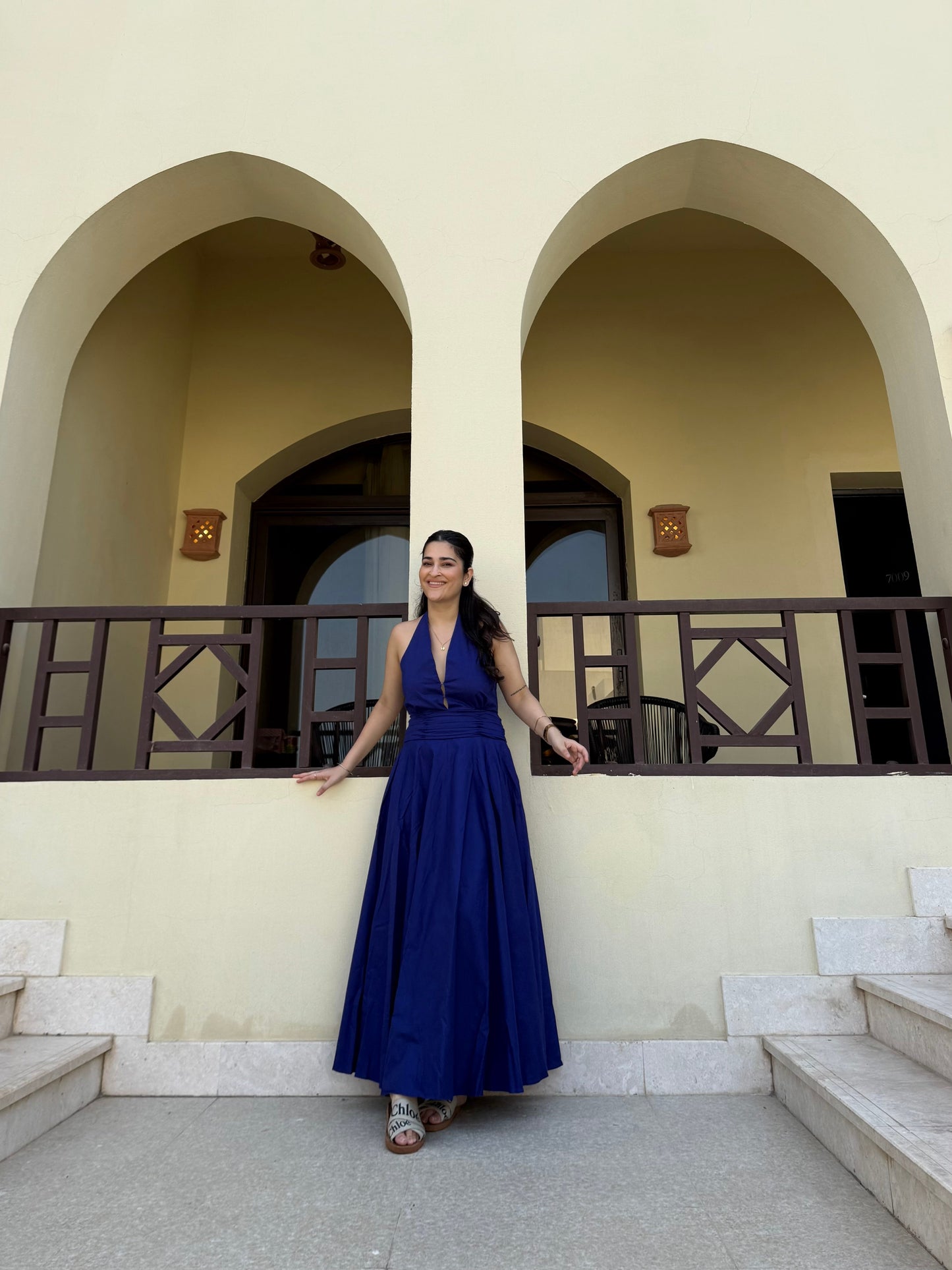 Selvara Dress in Ultramarine Blue