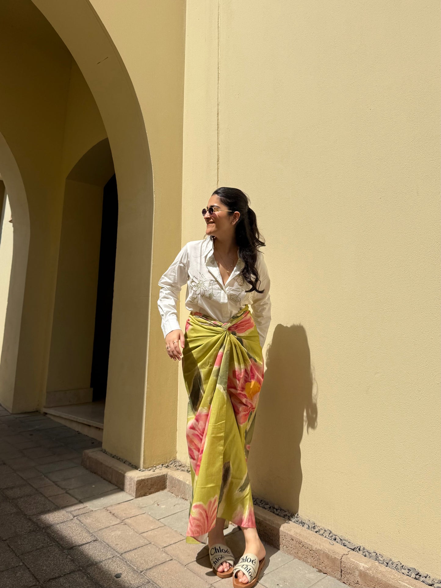 Nadia Set in Tuscan Olive Print