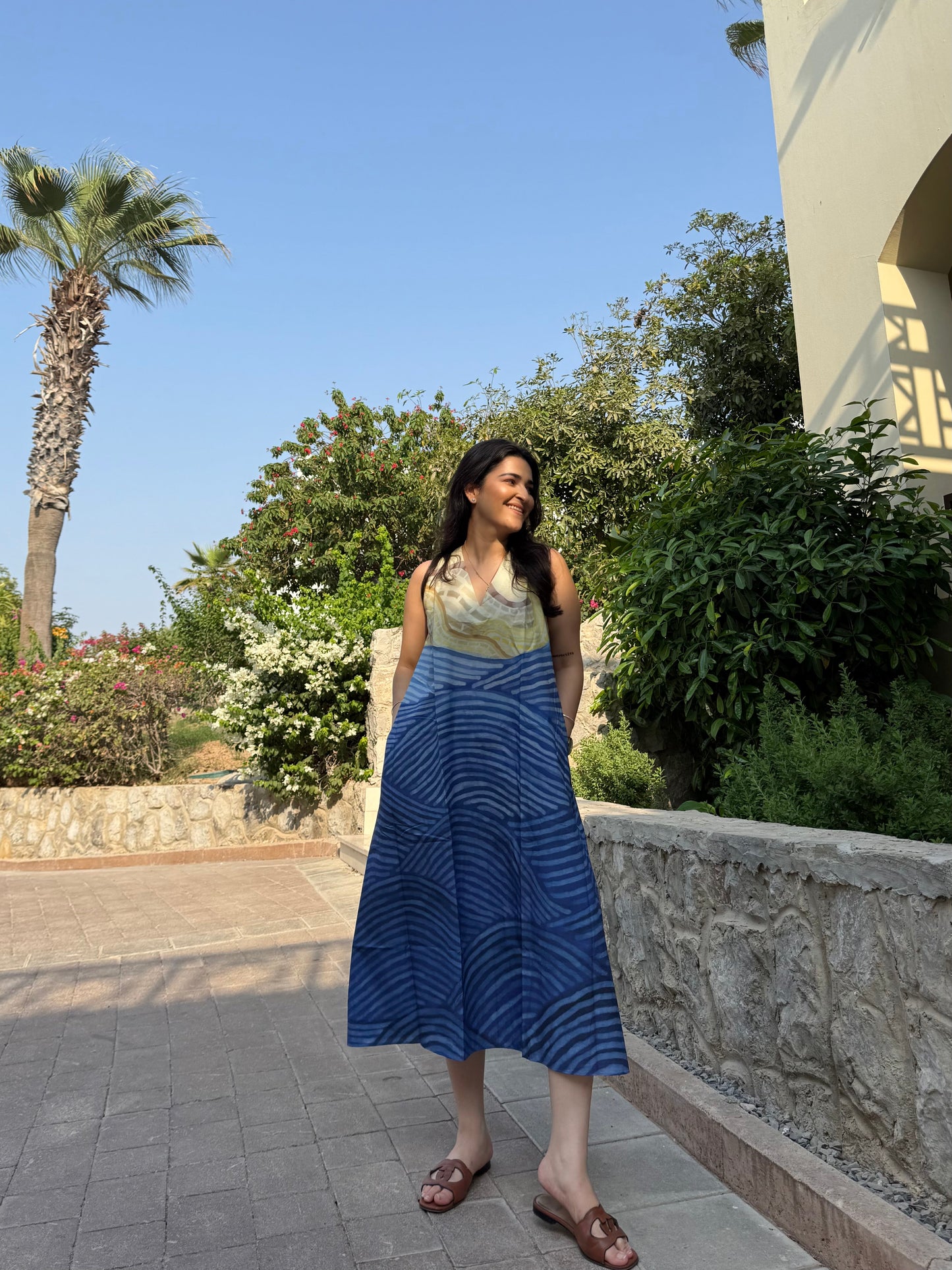 Hibiscus Dress in Gelato Dreams Print