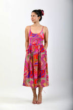 Low Back One Piece Swimsuit - Candy Wave