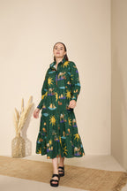 Riviera in Hidden Spring Print (Green)